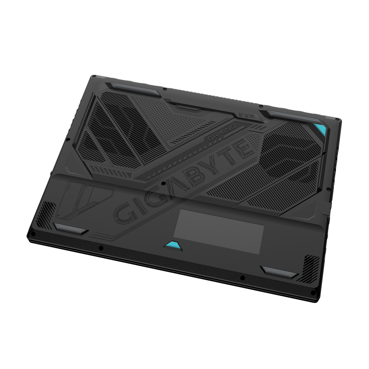Gigabyte Gaming A16 RTX 5050 - vue de dessous, grilles de ventilation