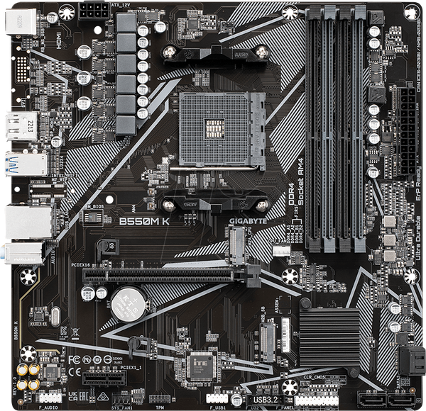 Carte mère Gigabyte B550M K (AM4)