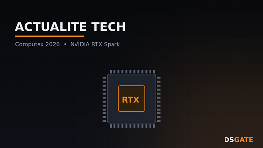 Puce NVIDIA RTX Spark illustrée sur fond sombre