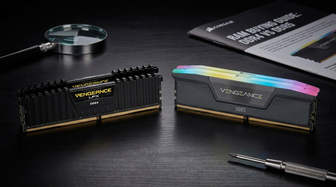 Comparatif barrettes RAM DDR4 vs DDR5 pour PC gaming 2026