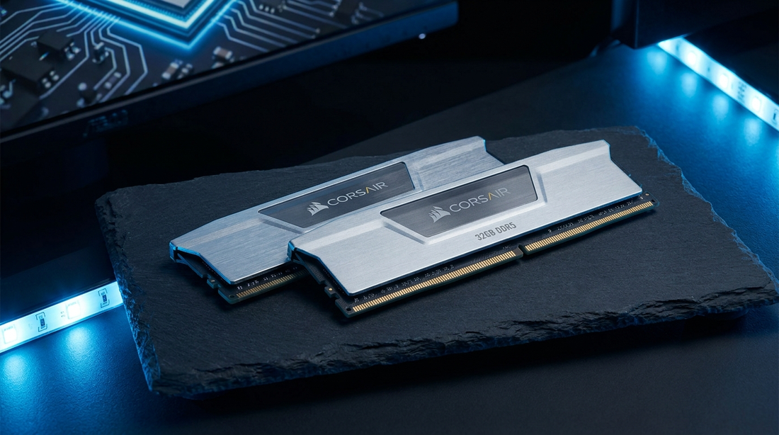 Barrettes RAM DDR5 Corsair Vengeance 32 Go - bon plan mémoire PC gaming