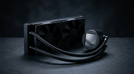 Watercooling AIO 240 mm avec écran LCD sur le waterblock