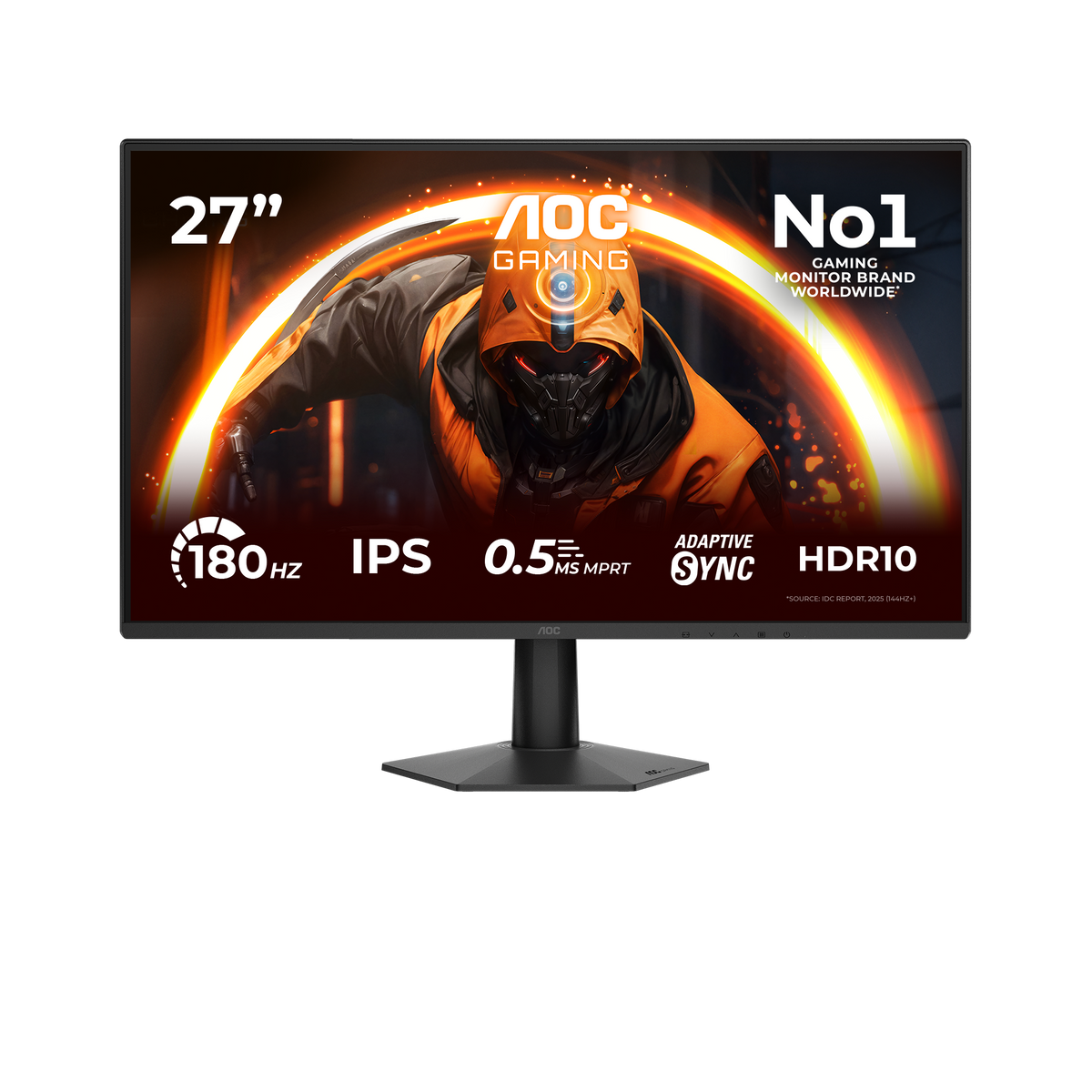 Écran PC Gamer 27" AOC Gaming 27G50F - Full HD 1080p 180Hz - HDMI/DisplayPort - Noir
