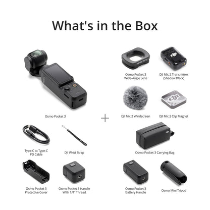 DJI Osmo Pocket 3 Creator Combo - contenu du pack