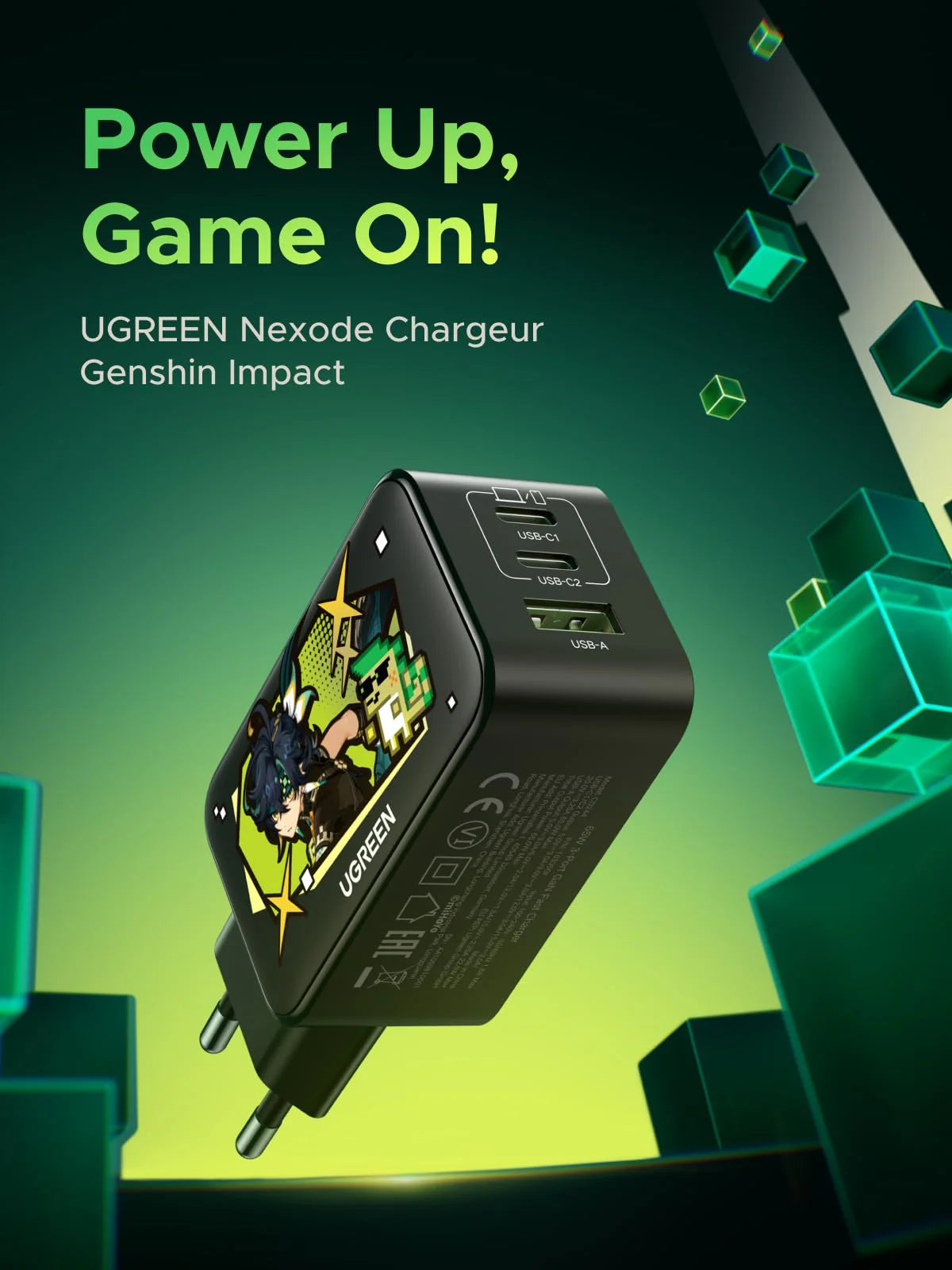 UGREEN Nexode Chargeur (Genshin Impact) 65W USB C