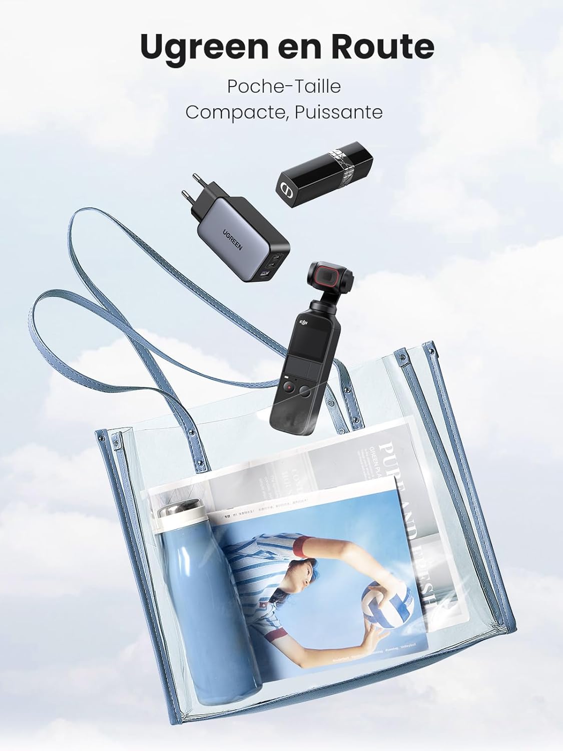 UGREEN Nexode 65W Chargeur USB C Rapide 3 Ports