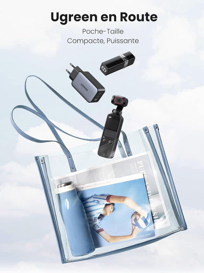 UGREEN Nexode 65W Chargeur USB C Rapide 3 Ports