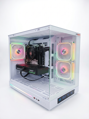 PC Gamer DSGate, boîtier blanc vitré