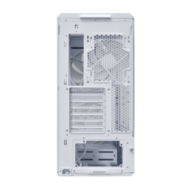 Boîtier Lian Li Lancool 217 Infinity blanc, vue arrière – photo fabricant