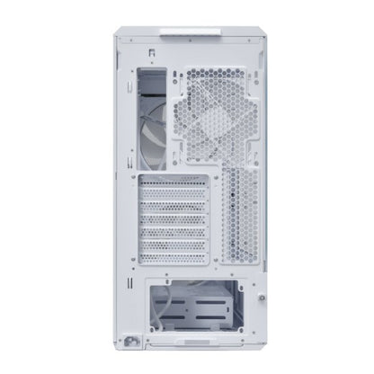 Boîtier Lian Li Lancool 217 Infinity blanc, vue arrière – photo fabricant