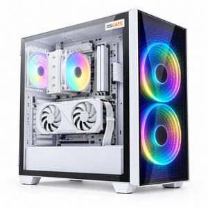 Visuel d'illustration – PC gamer DSGate en boîtier Lian Li Lancool 217 Infinity blanc