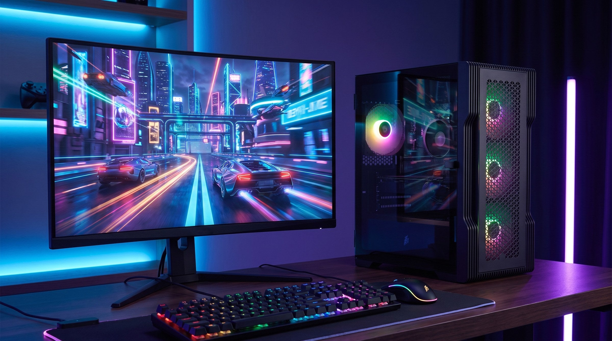 Setup gaming complet avec PC DSGate T3-G
