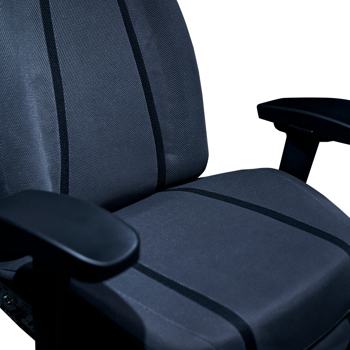 Fauteuil gaming Cooler Master Synk X - retour haptique immersif, sans fil, repose-jambes (Noir) - vue 2