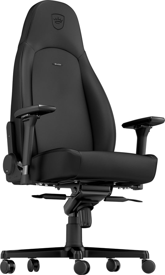 Fauteuil gaming noblechairs ICON Black Edition - similicuir PU, accoudoirs 4D (Noir) - vue 1