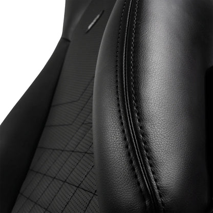 Fauteuil gaming noblechairs ICON - similicuir PU, accoudoirs 4D, inclinable 135° (Noir/Or) - vue 1