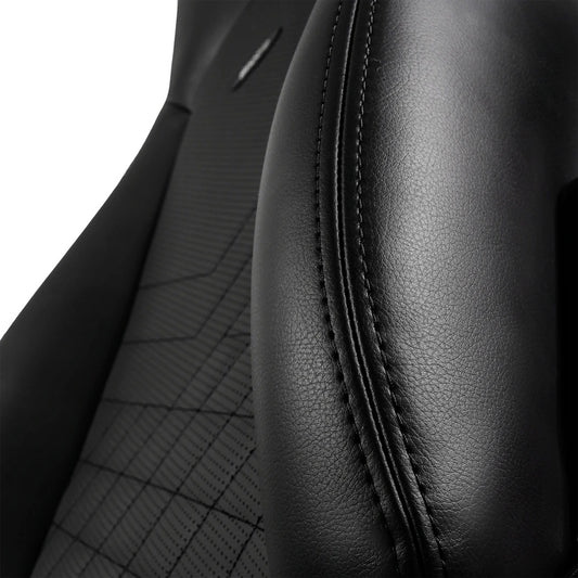 Fauteuil gaming noblechairs ICON - similicuir PU, accoudoirs 4D, inclinable 135° (Noir/Or) - vue 1
