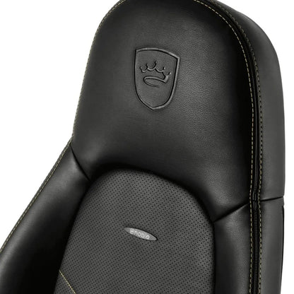 Fauteuil gaming noblechairs ICON - similicuir PU, accoudoirs 4D, inclinable 135° (Noir/Or) - vue 4