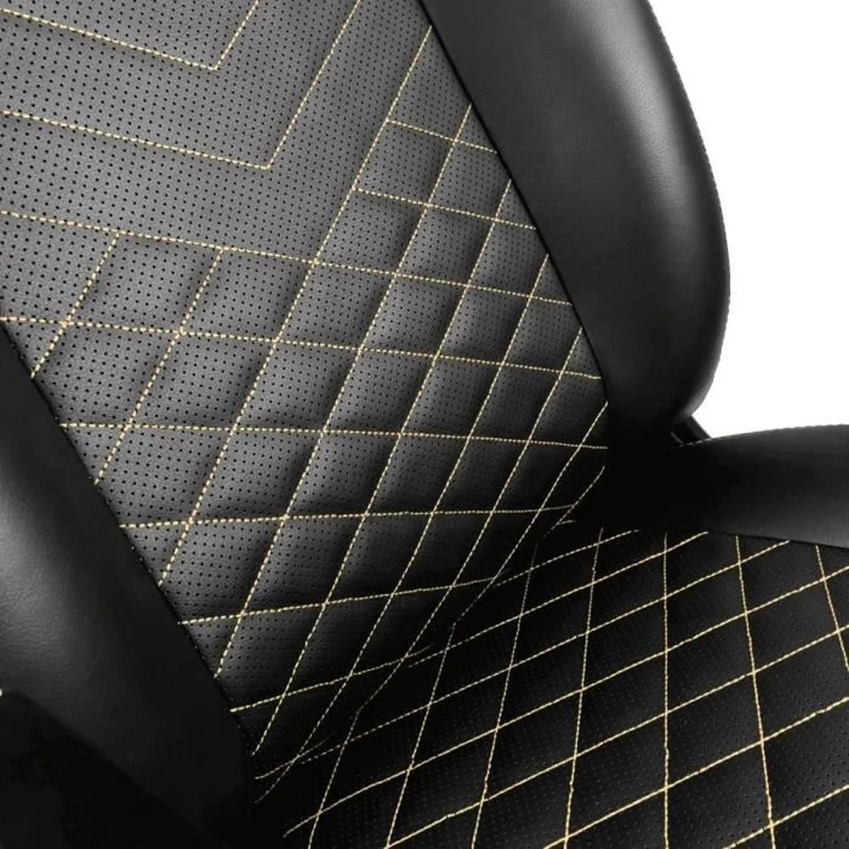 Fauteuil gaming noblechairs ICON - similicuir PU, accoudoirs 4D, inclinable 135° (Noir/Or) - vue 6