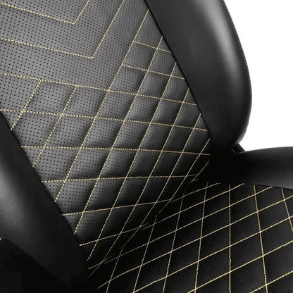 Fauteuil gaming noblechairs ICON - similicuir PU, accoudoirs 4D, inclinable 135° (Noir/Or) - vue 6