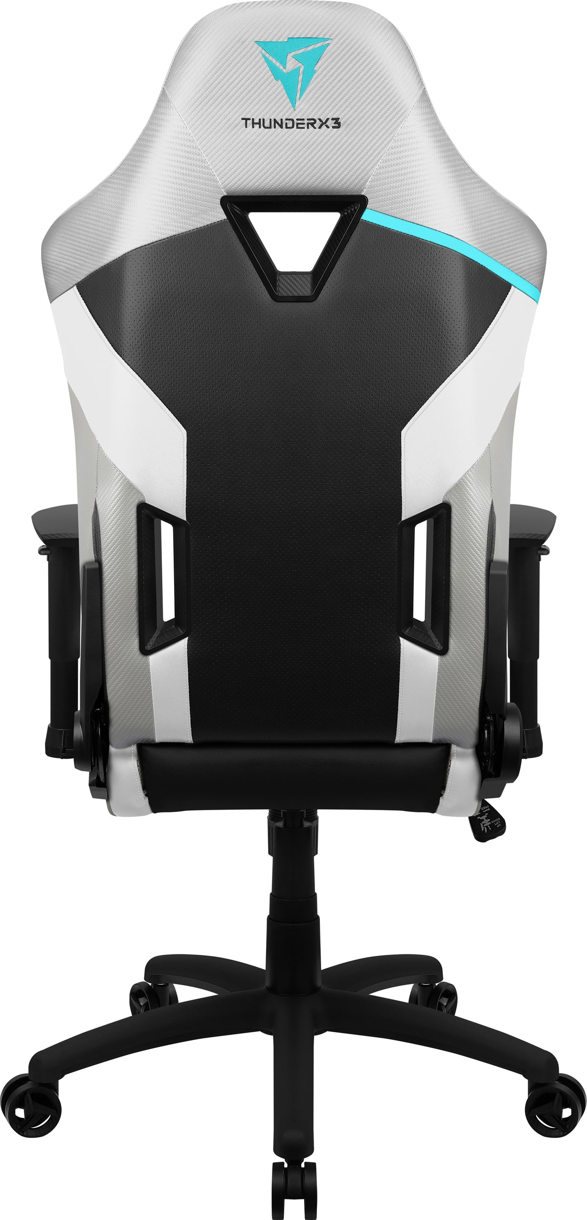 Fauteuil gaming ThunderX3 TC3 MAX - tissu respirant, accoudoirs 4D, inclinable (Noir/Blanc/Gris/Bleu) - vue 4