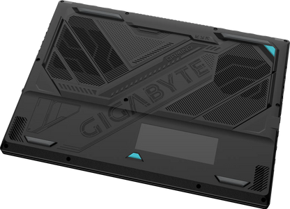 Gigabyte Gaming A16 RTX 5060 - vue de dessous, grilles de ventilation
