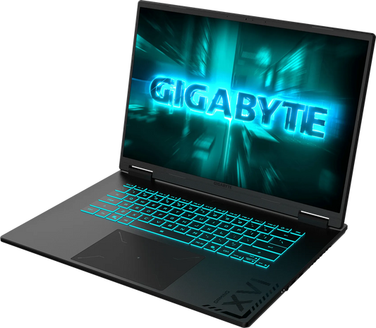 Gigabyte Gaming A16 RTX 5070 - vue 3/4 ouvert