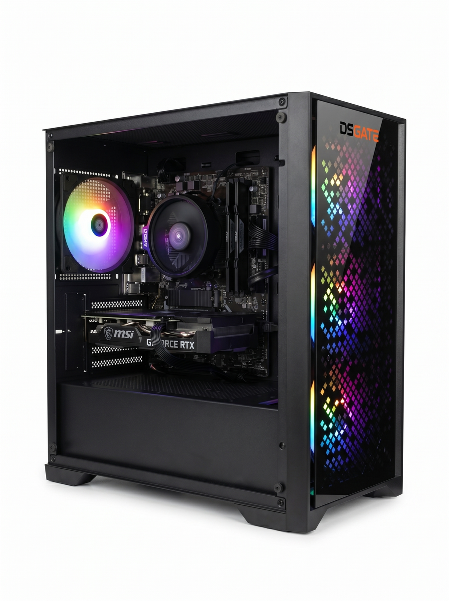 Pack DSGate NYX II R5 5500 RTX 3050 - boitier studio fond blanc