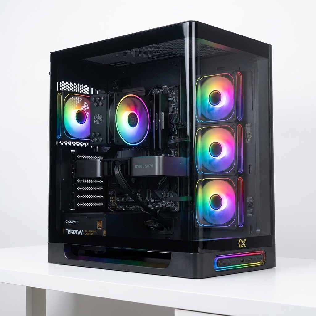 DSGate Cloud LCD IV Heaven R7 7700X RX 9070 XT
