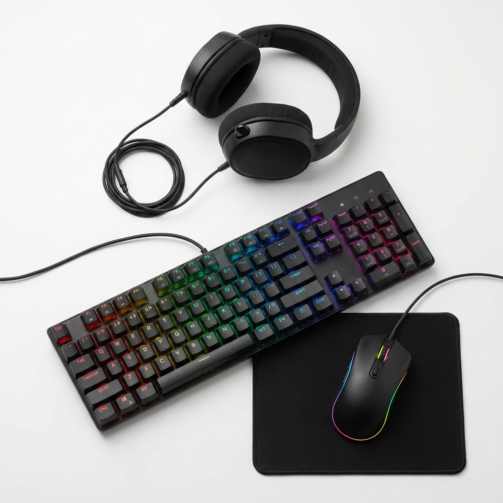 Combo gaming G-LAB - clavier, souris, casque et tapis