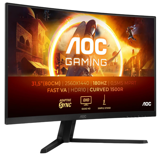 Écran gaming incurvé AOC CQ32G4VE 32 pouces QHD 180Hz