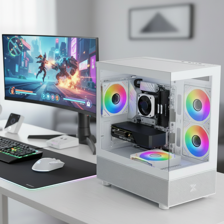 DSGate PC Gamer M5-I • Intel I5 10500 4,5 GHz • RTX 3050 • 16 Go RAM DDR4 • 512 Go SSD • Windows 11 • WiFi