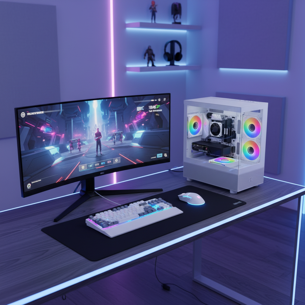 DSGate PC Gamer M9 - AMD Ryzen 5 5600X 4,2 GHz - Intel Arc B580 12 Go GDDR6 - 16 Go RAM DDR4 - 512 Go SSD - Windows 11 - WiFi