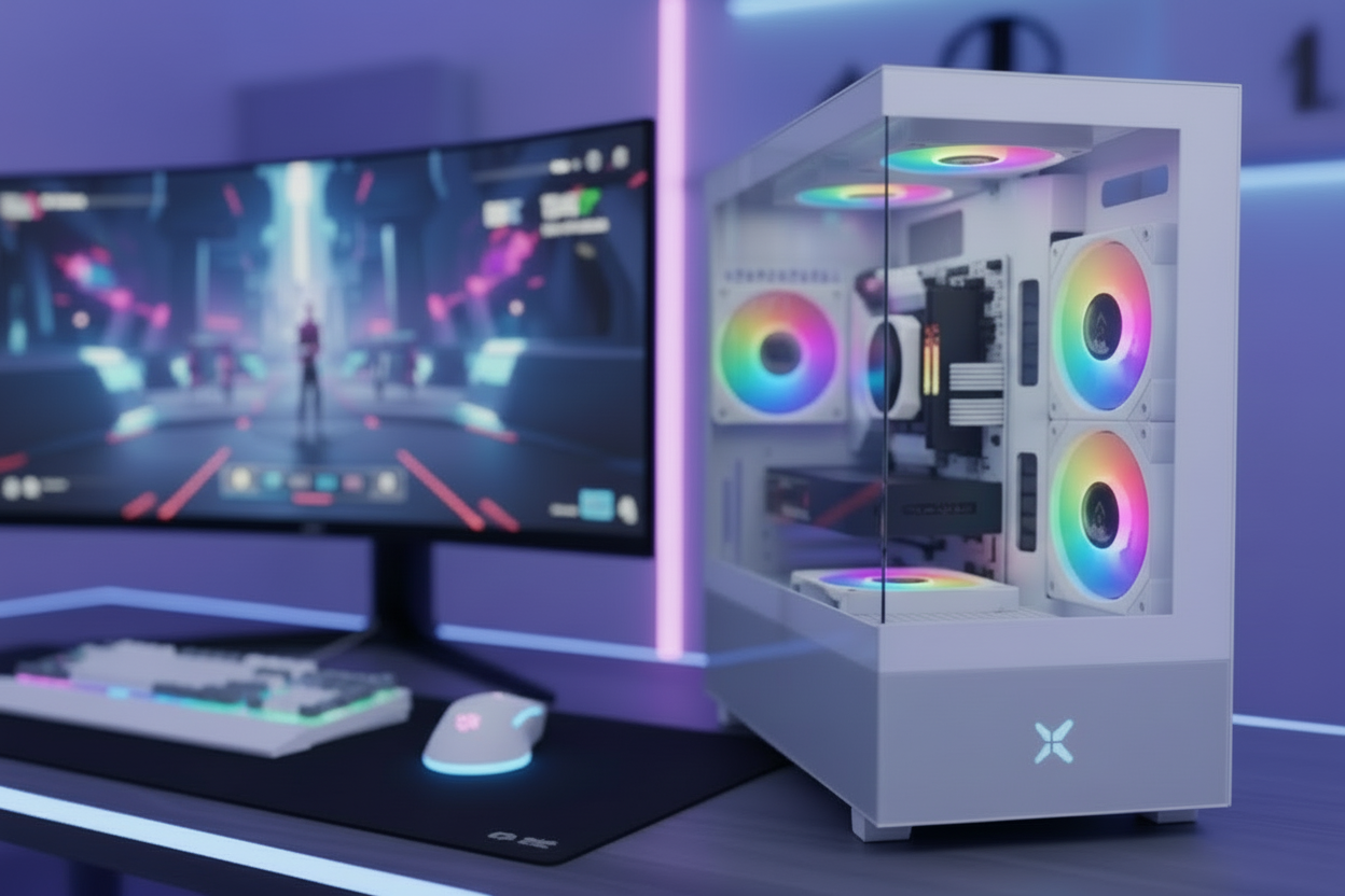DSGate PC Gamer M9 - AMD Ryzen 5 5600X 4,2 GHz - Intel Arc B580 12 Go GDDR6 - 16 Go RAM DDR4 - 512 Go SSD - Windows 11 - WiFi
