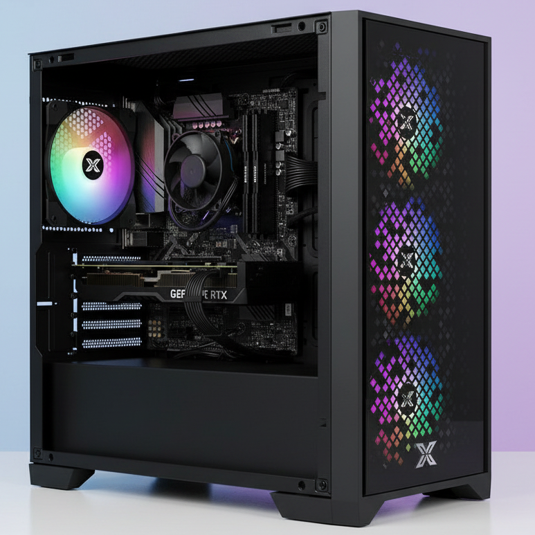 DSGate PC Gamer M5-II • Intel I5 10500 4,5 GHz • RTX 2060 • 16 Go RAM DDR4 • 512 Go SSD • Windows 11 • WiFi