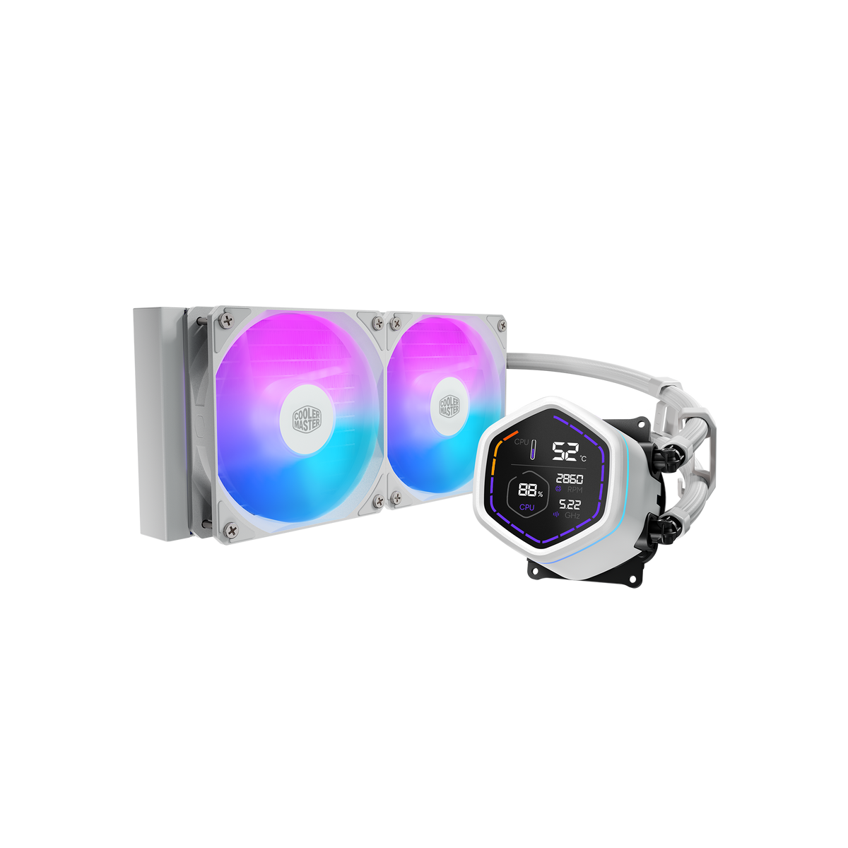 Cooler Master MasterLiquid Core Nex Digital 240 Blanc