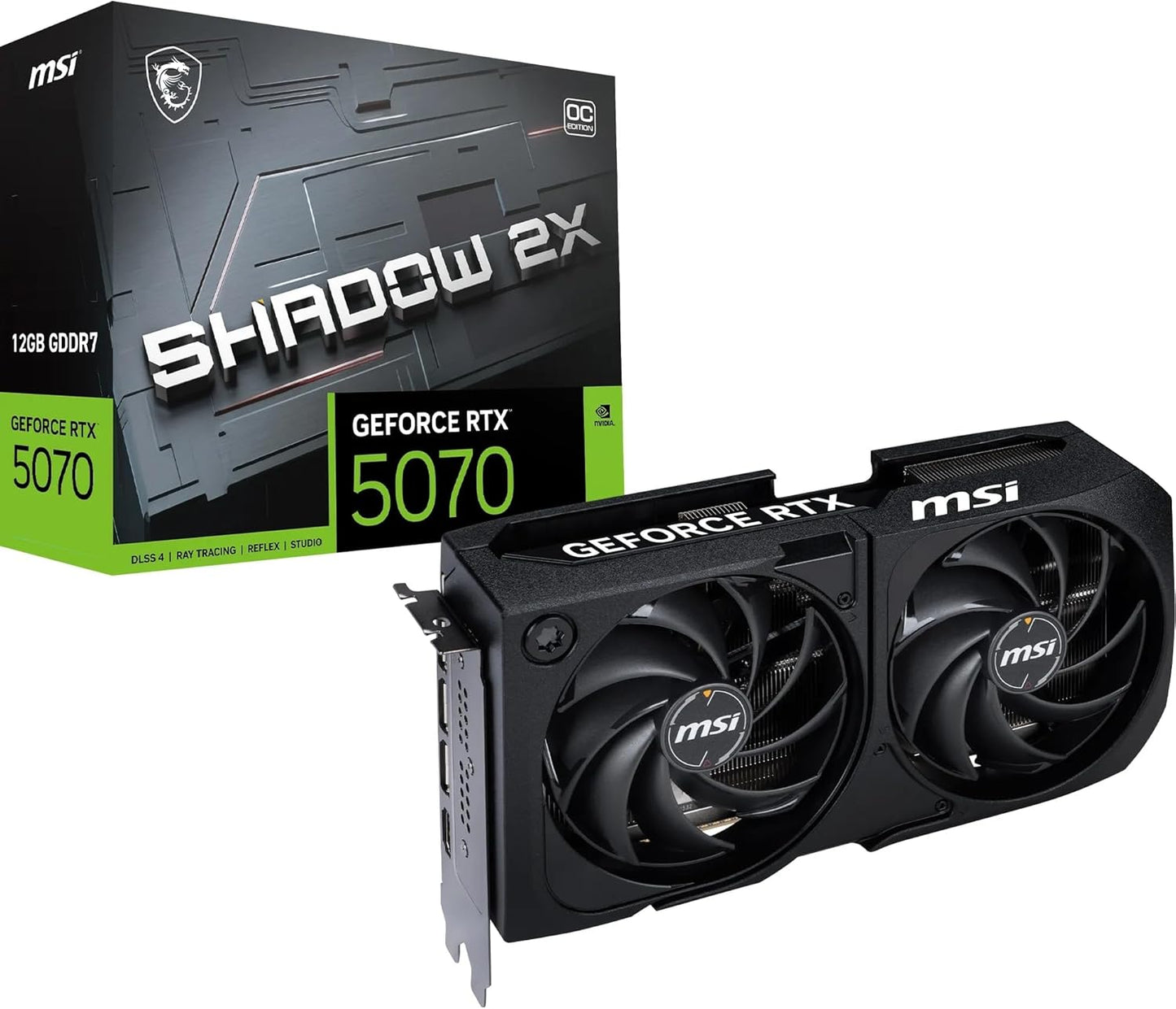 MSI GeForce RTX 5070 Shadow 2X OC – 12 Go GDDR7