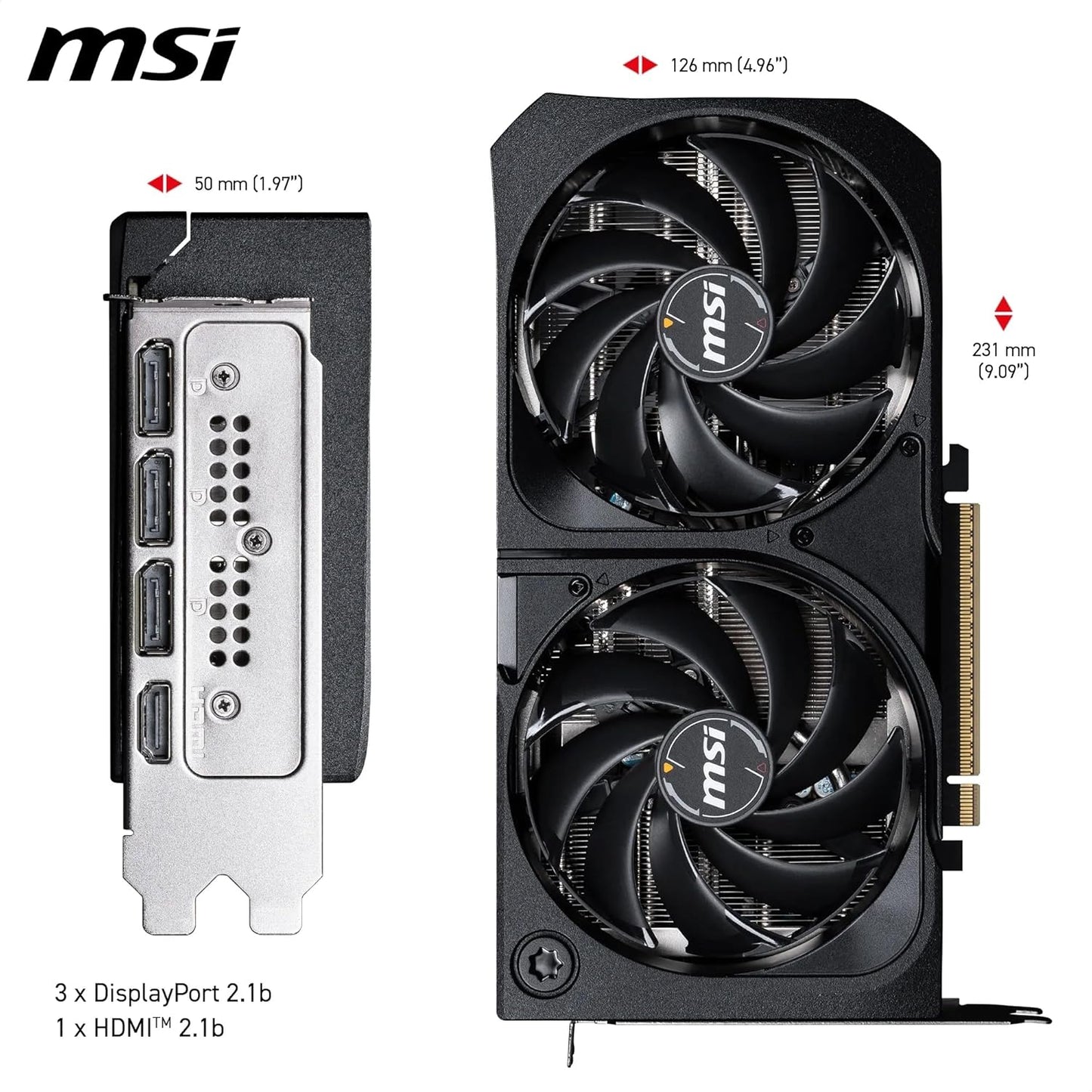 MSI GeForce RTX 5070 Shadow 2X OC – 12 Go GDDR7