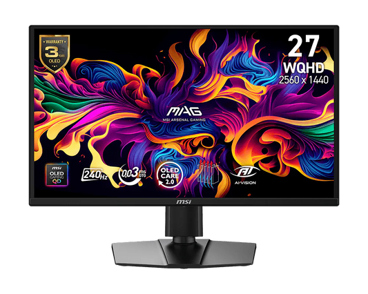 Écran PC 26,5" MSI MAG 272QP QD-OLED X24 - QHD 240 Hz, 0,03 ms, HDMI 2.1