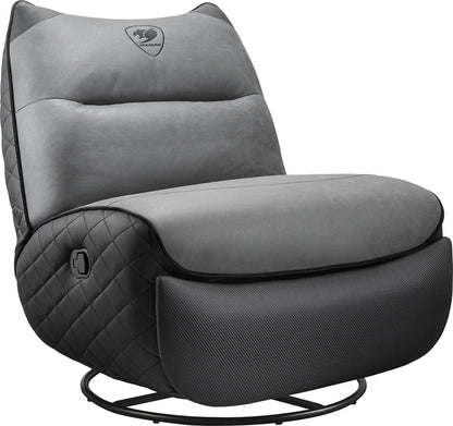 Sofa gaming Cougar Overlord Neo - inclinable, repose-pieds, rotation 360° (Gris) - vue 1