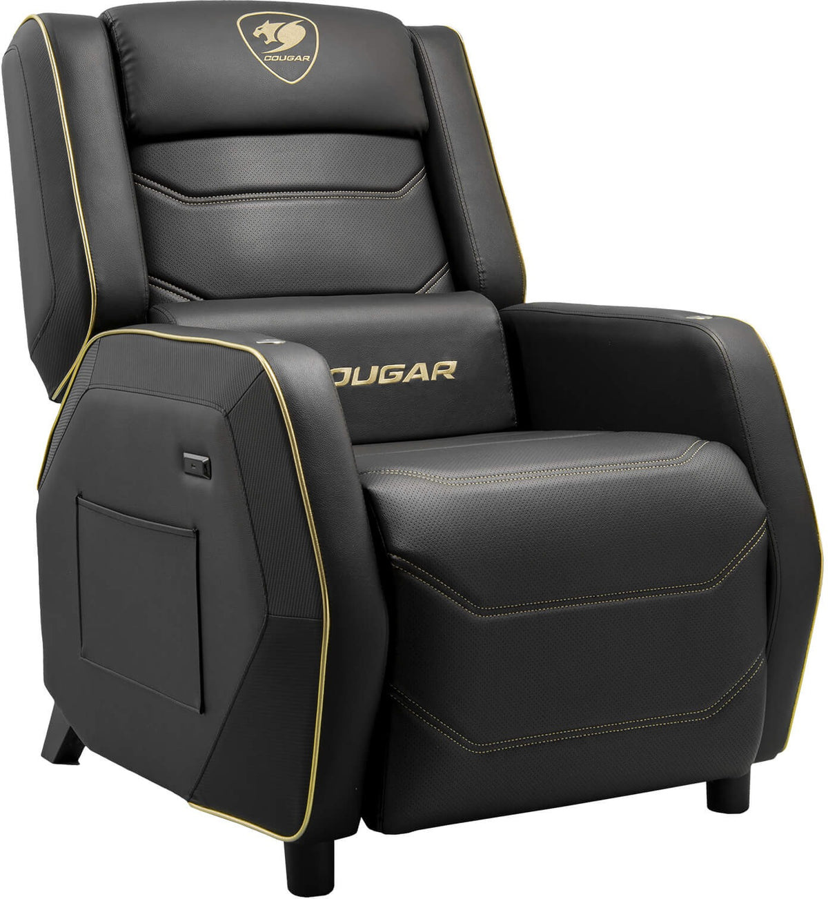 Sofa gaming Cougar Ranger Pro Royal - inclinable 160°, repose-pieds (Noir/Or) - vue 1