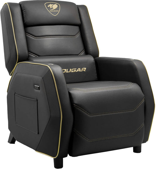 Sofa gaming Cougar Ranger Pro Royal - inclinable 160°, repose-pieds (Noir/Or) - vue 1